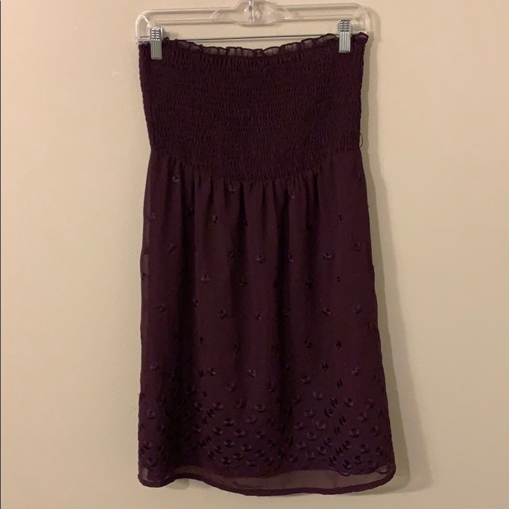 Purple Strapless Sundress